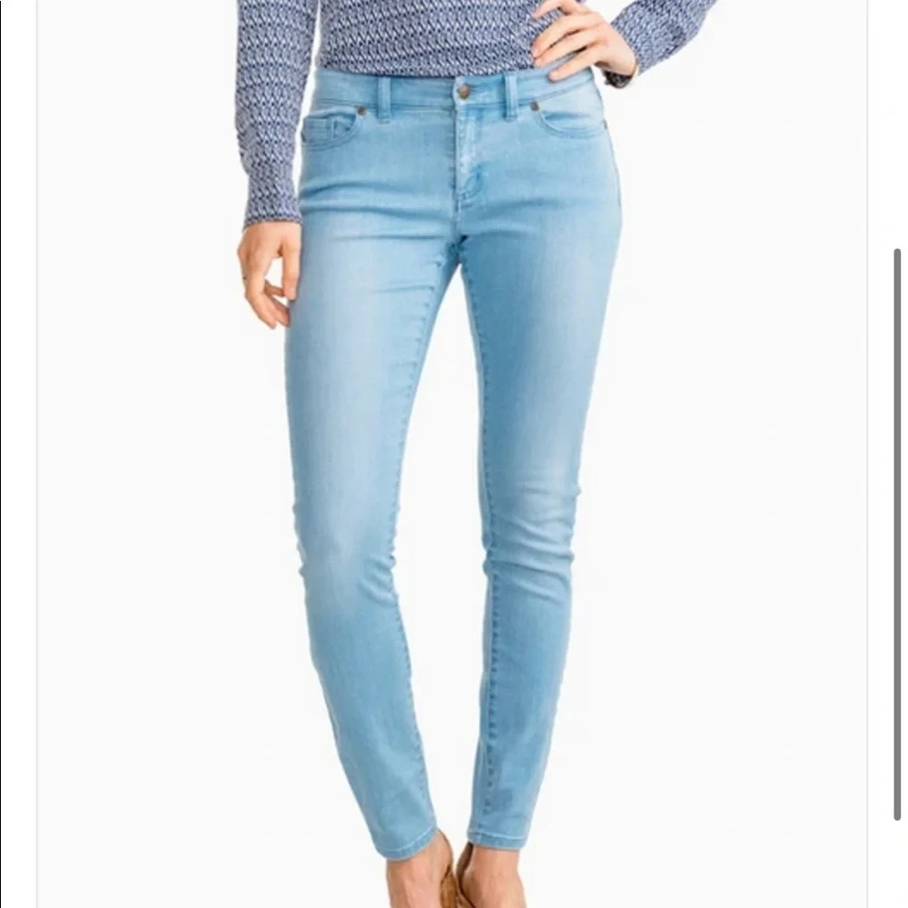 Southern Tide Resort Light Wash Denim Skinny Jeans, Women’s Size 28
